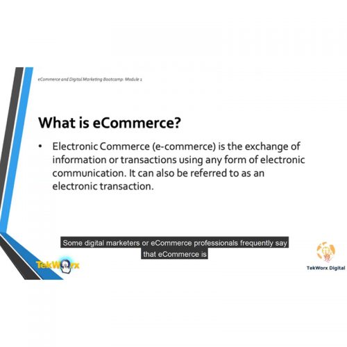 E-Commerce Introduction